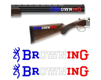 2x Browning Arms Deer Heart Logo 2/" Vinyl Decal Sticker firearm guns rifles