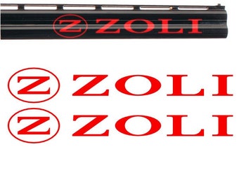 2x Zoli Vinyl Decal Sticker for Shotgun Gun Case Gun Safe Car Window Tablet PC Wall iPhone Laptop Notebook iPad Macbook etc.