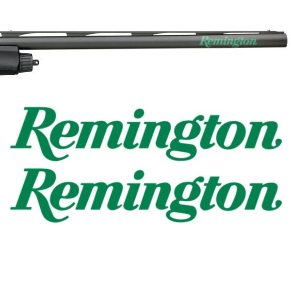 2x Remington Vinyl Decal Sticker for Shotgun Gun Case Gun Safe Car Window Tablet PC Wall iPhone Laptop Notebook iPad Macbook etc.