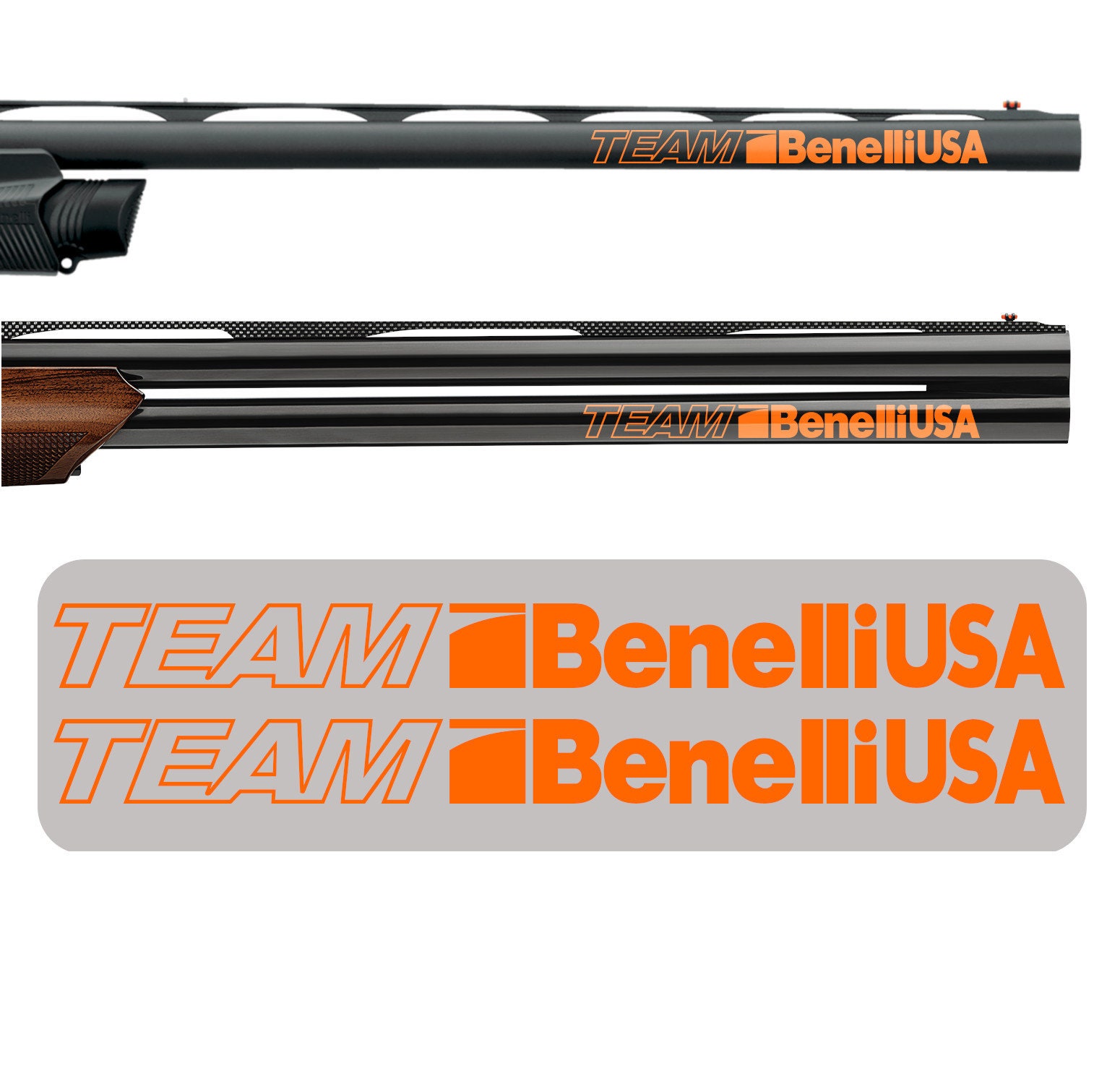 Benelli USA Patriotic Gun Logo Vinyl Sticker Decal - Die Cut For Marines, Army, America