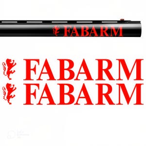 2x Fabarm Vinyl Decal Sticker for Shotgun Gun Case Gun Safe Car Window Tablet PC Wall iPhone Laptop Notebook iPad Macbook etc.