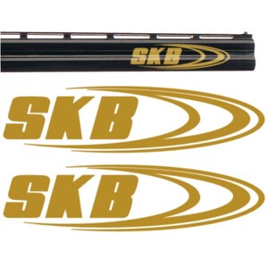 2x SKB vinylsticker Autocollant Aufkleber Adesivi sticker. 3 maten, 8 kleuren, voor shotgun, geweerkoffer, wapenkluis