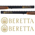 2x Beretta Vinyl Decal Sticker for Shotgun Gun Case Gun Safe Car Window Tablet PC Wall iPhone Laptop Notebook iPad Macbook etc.