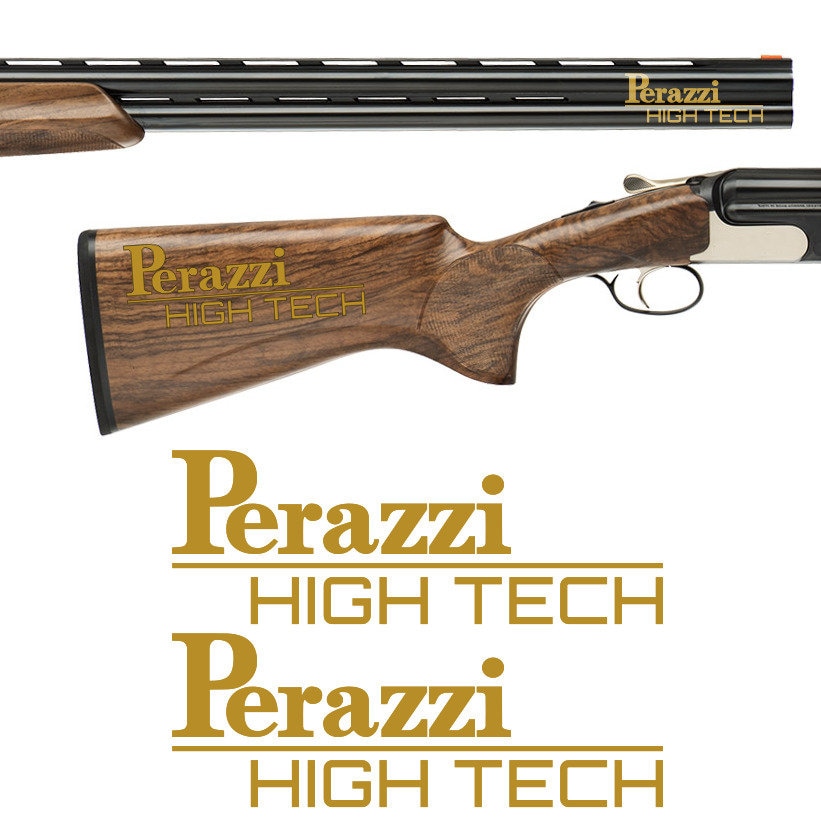 Perazzi HIGH TECH ビニールデカールステッカー 2枚セット。ショット