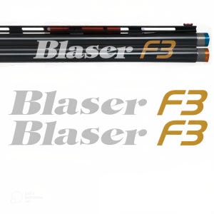 2x Blaser F3 Vinyl Decal Sticker for Shotgun Gun Case Gun Safe Car Window Tablet PC Wall iPhone Laptop Notebook iPad Macbook etc.