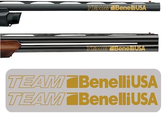 Benelli USA Patriotic Gun Logo Vinyl Sticker Decal - Die Cut For Marines, Army, America