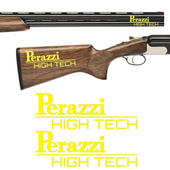 Perazzi HIGH TECH ビニールデカールステッカー 2枚セット。ショット