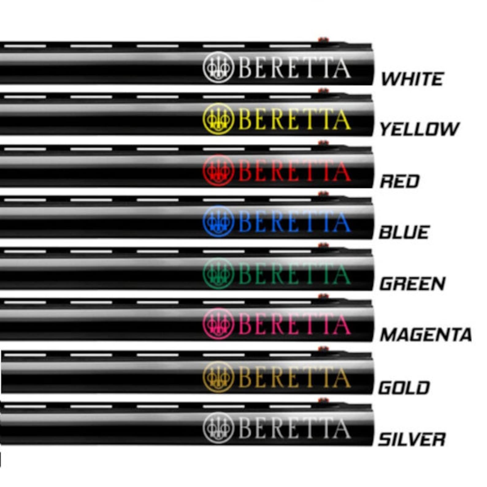 2x Beretta Vinyl Decal Sticker for Shotgun Gun Case Gun Safe Etsy