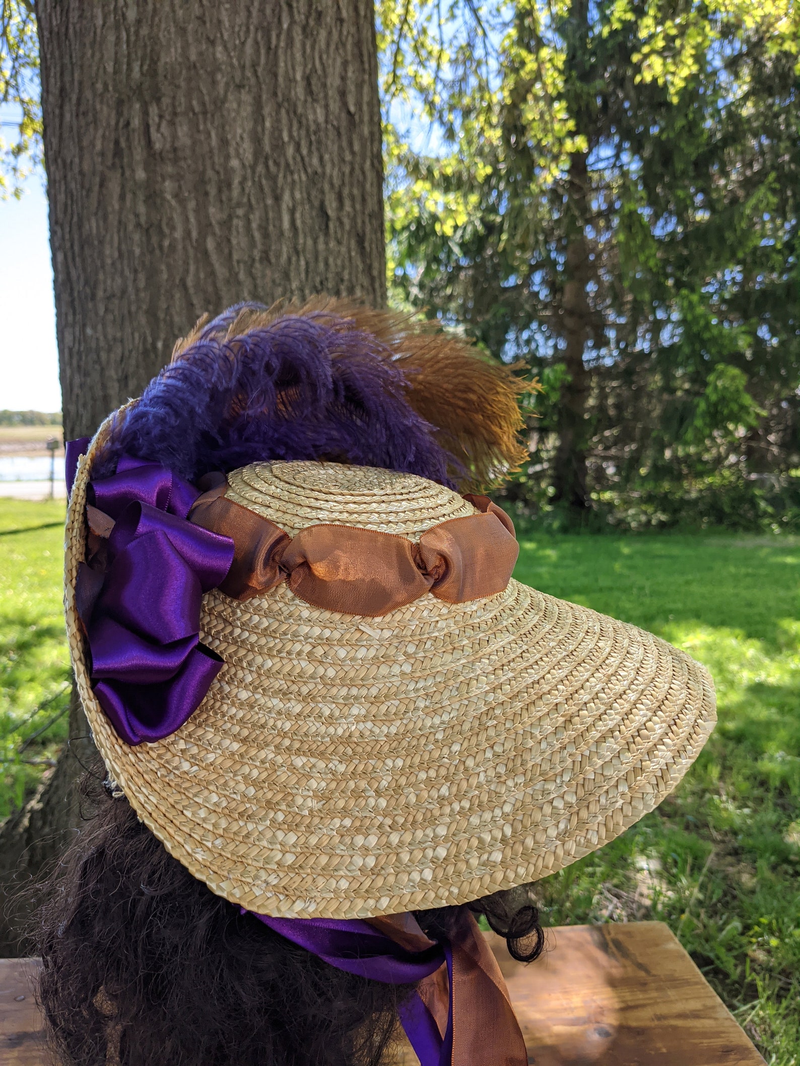 Decorative Straw Hat Ribbons Feathers Flowers Etsy