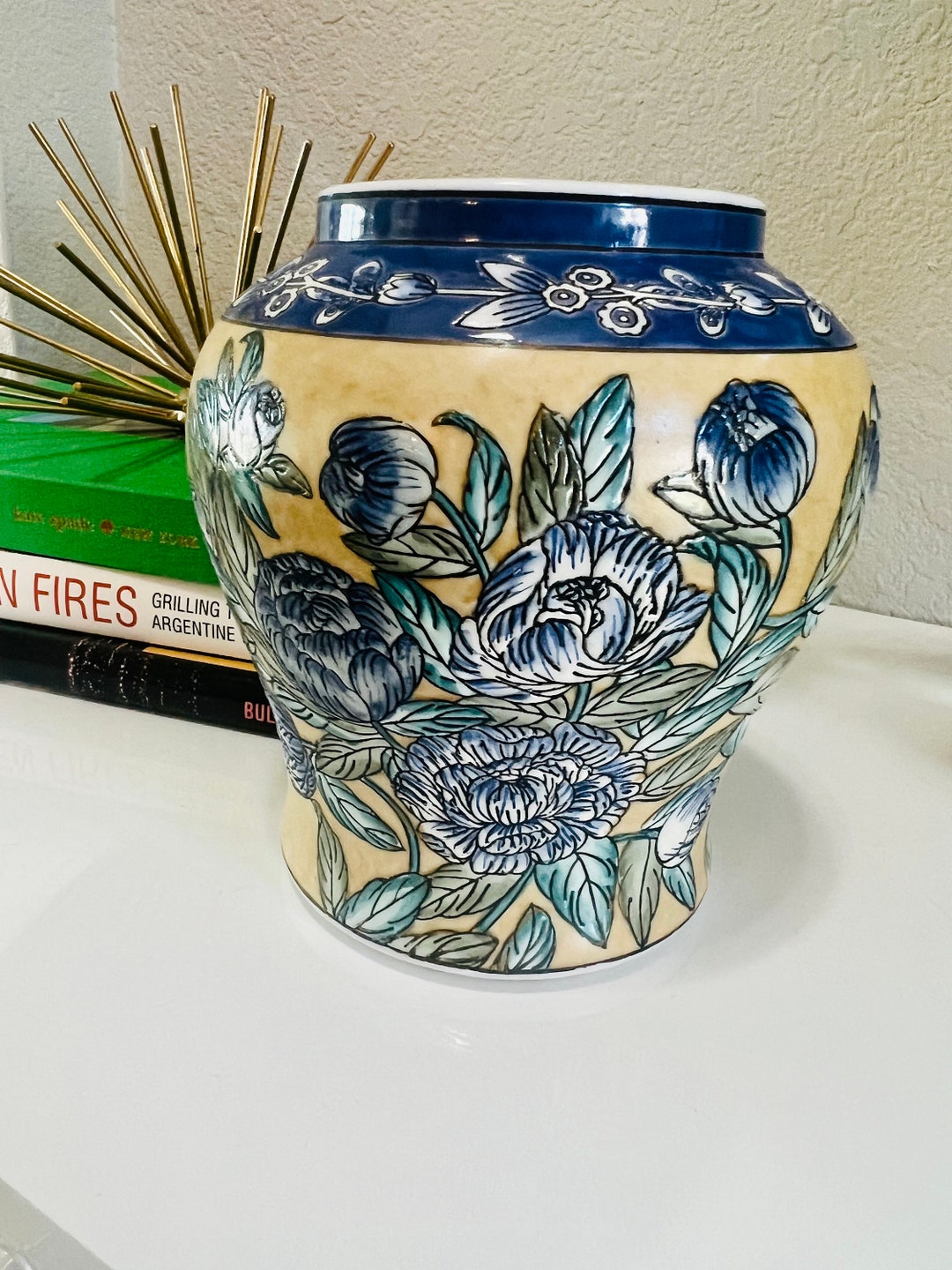 Antique Hand Painted Chinese Vase Etsy