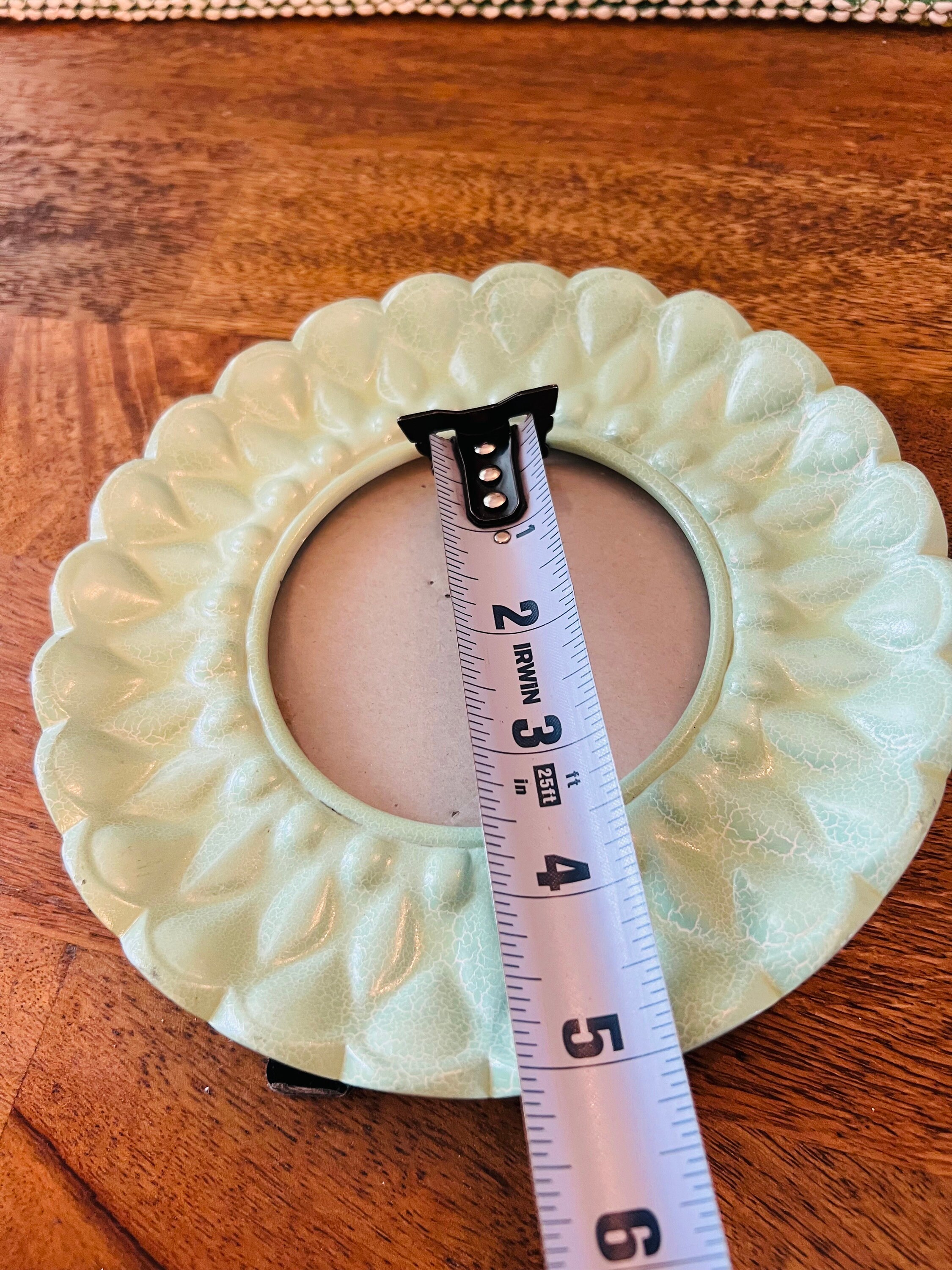 Vintage Cynthia Rowley Picture Frame, Round Ceramic Etsy