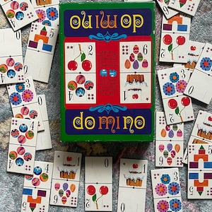 Vintage mid century German domino game