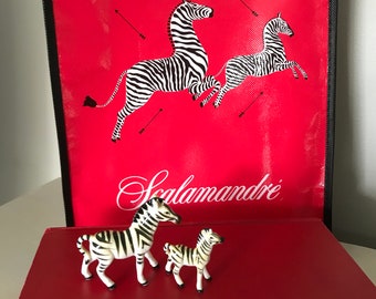 1950s Napco Zebra figurines-mommy and baby