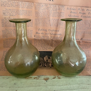工芸品 Jamestown glasshouse decanter Vintage Hand-blown Historical Reproduction of the Jamestown