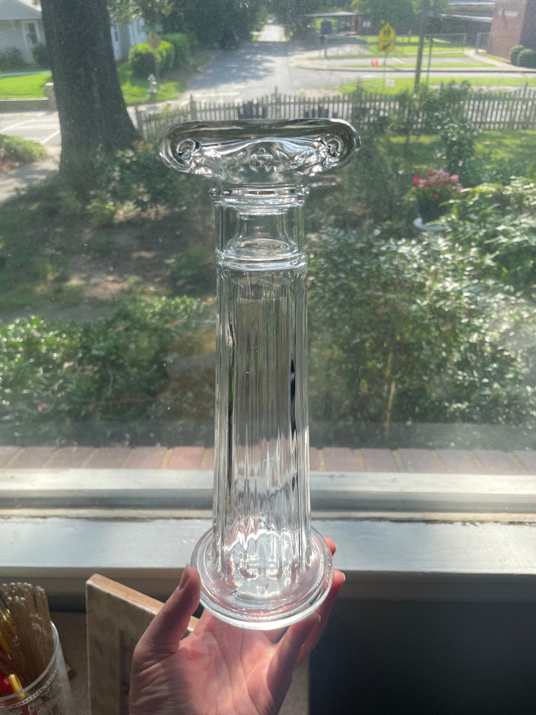 Vintage Greek Column Ouzo Decanter Bottle Etsy