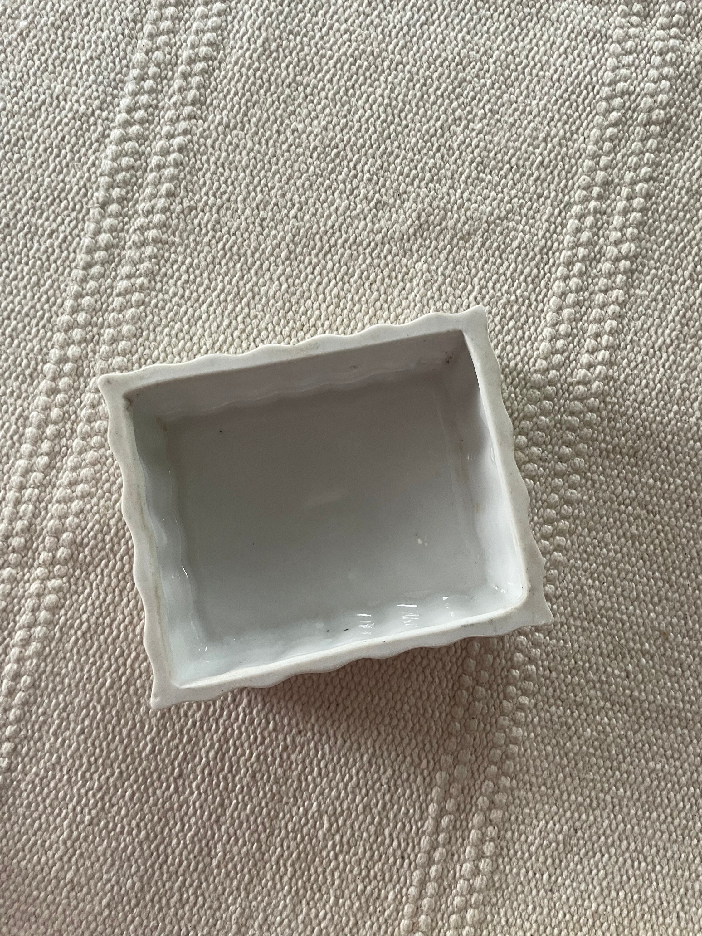 Antique Ironstone Hand Painted Fluted Soap Dish Etsy