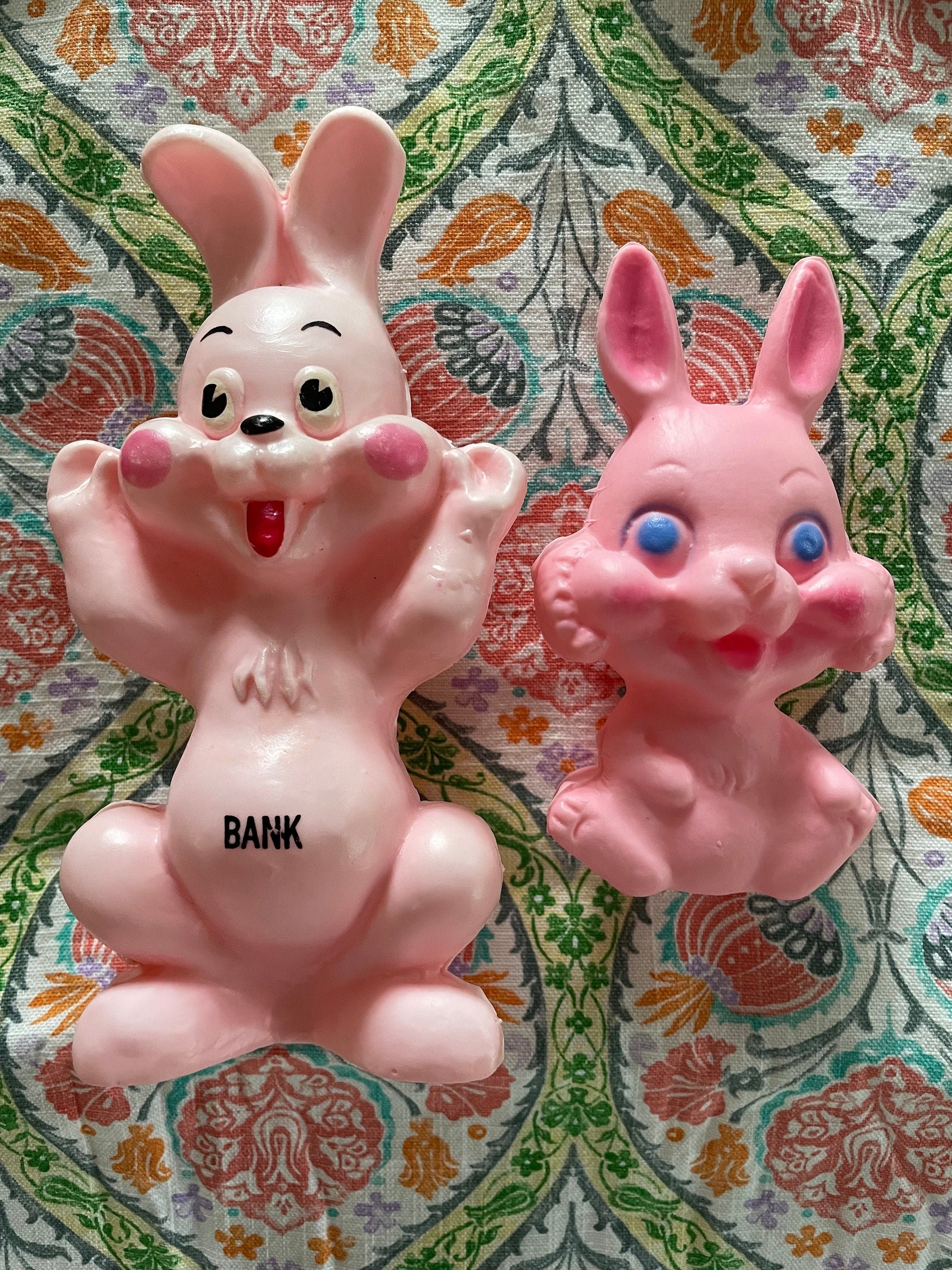 Vintage plastic Easter bunny bankspair Etsy
