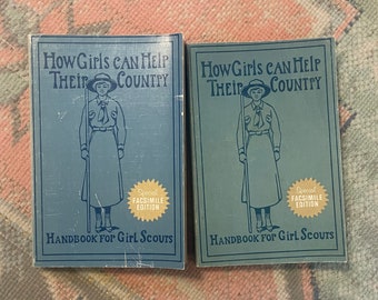 Girl Scouts of America-1972 1912 reprint Girl Scout Guide books-2 available