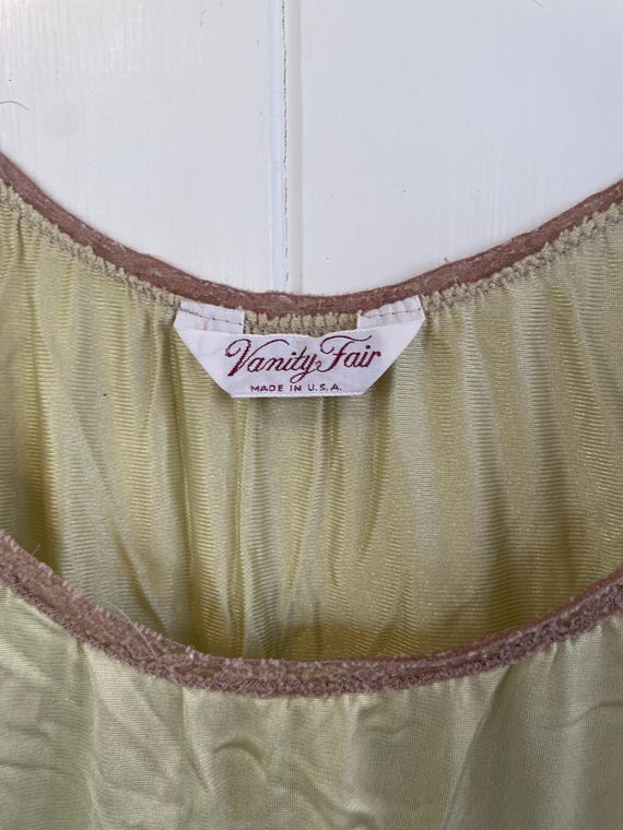 Vintage Vanity Fair celadon green nightgown - image 4