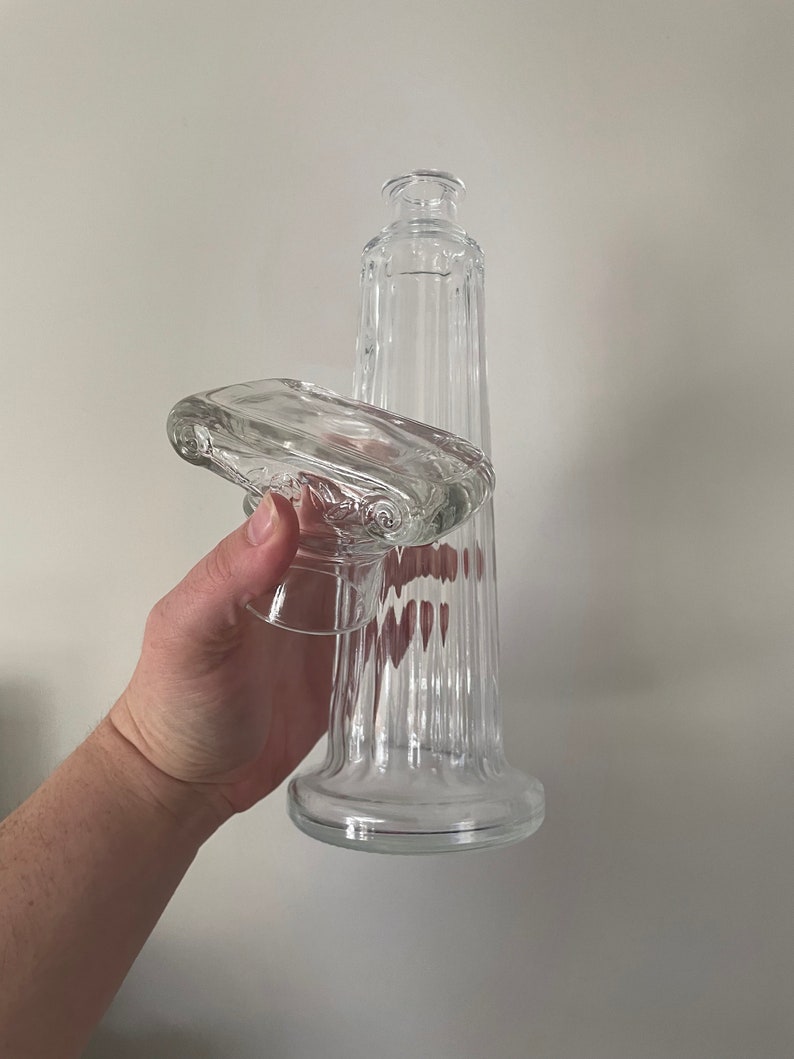 Vintage Greek Column Ouzo Decanter Bottle Etsy
