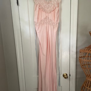 60’s Baby Pink Floral Nightie by Leonora main image 0