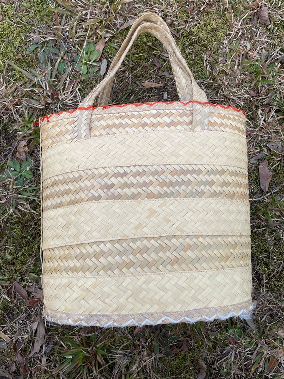 Vintage raffia Bahamas tote purse - image 6