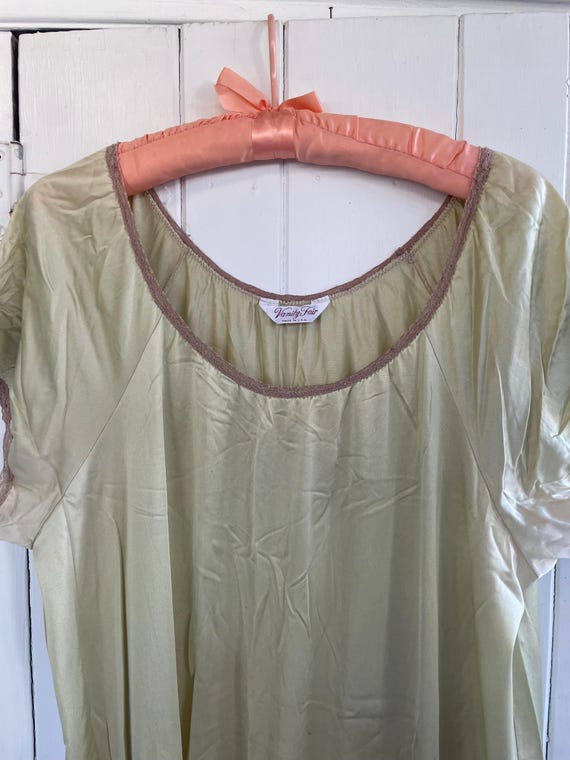 Vintage Vanity Fair celadon green nightgown - image 1