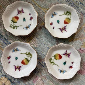 Ardalt Herend insect shell butter dishes-4 pieces
