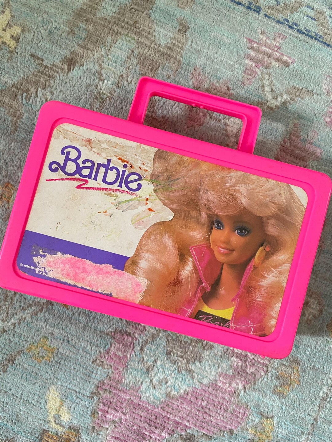 1980s Hot Pink Plastic Barbie Pencil Box-as Is - Etsy