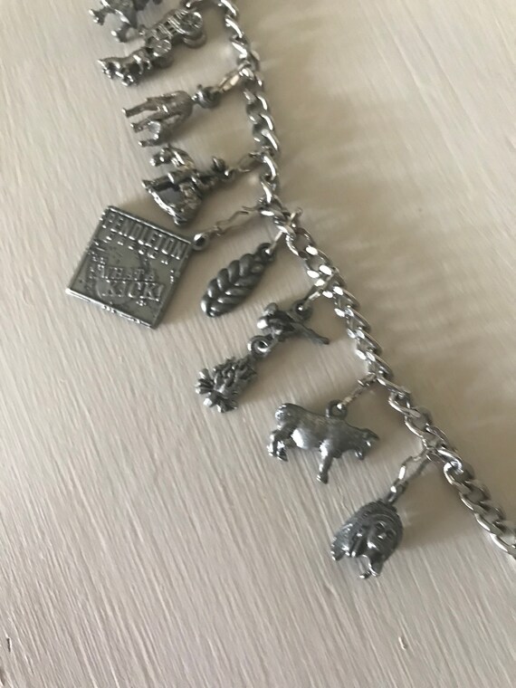 1950s Western themed charm bracelet-Pendleton - image 1