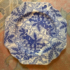 Vintage Spode Blue Room Grapes luncheon plate