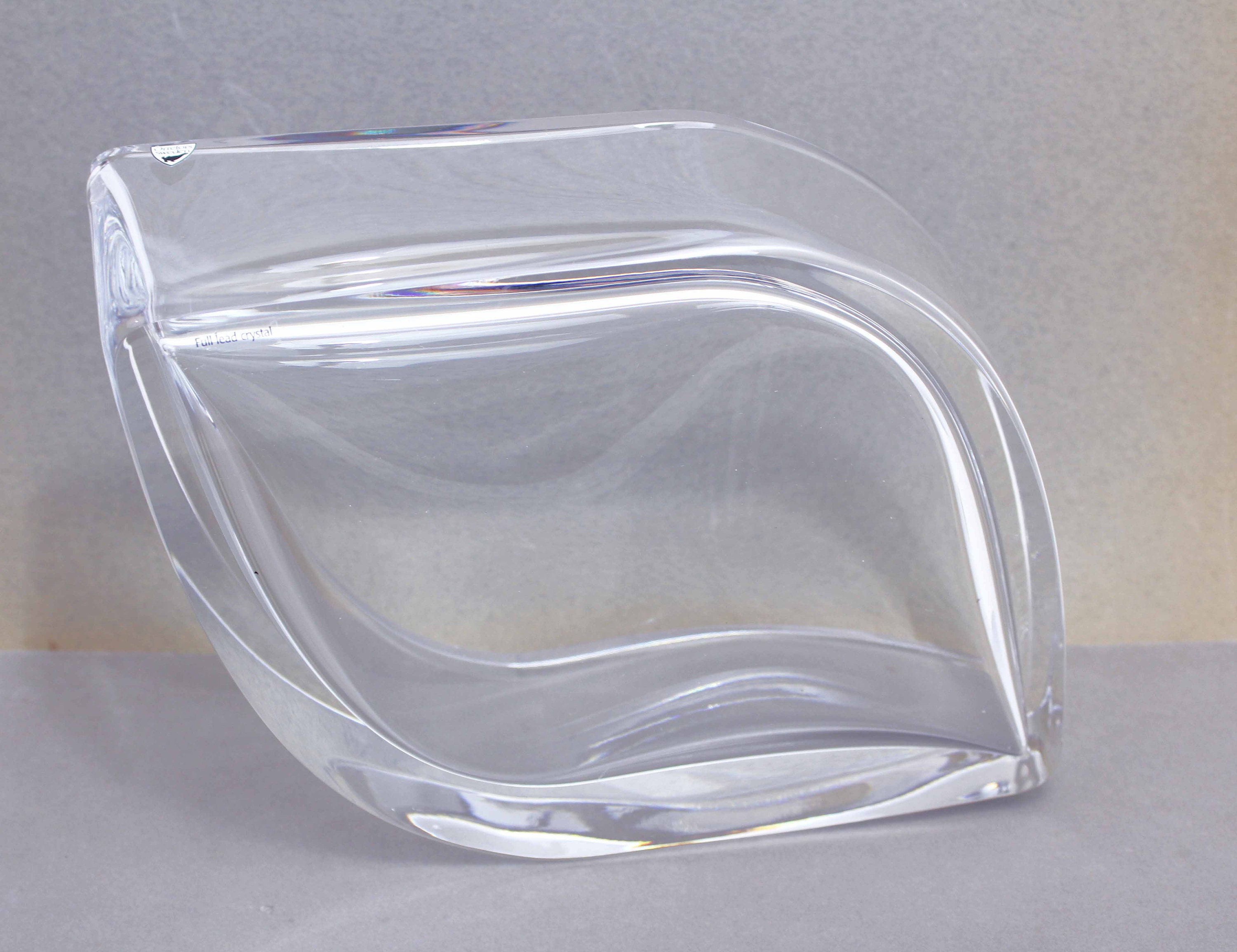 オレフォスクリスタルボウル 2個セット 1970年代 ガラス製花型ボウル オレフォスクリスタルボウル 2個セット 1970年代 ガラス製花型ボウル