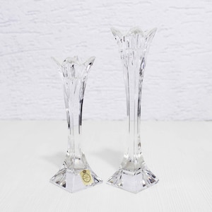 Set of 2 Nachtmann crystal candlesticks