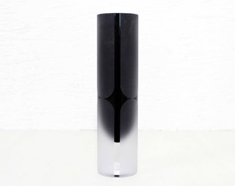 Black Murano glass vase 1970