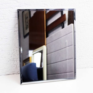 Chrome metal barber mirror 1950