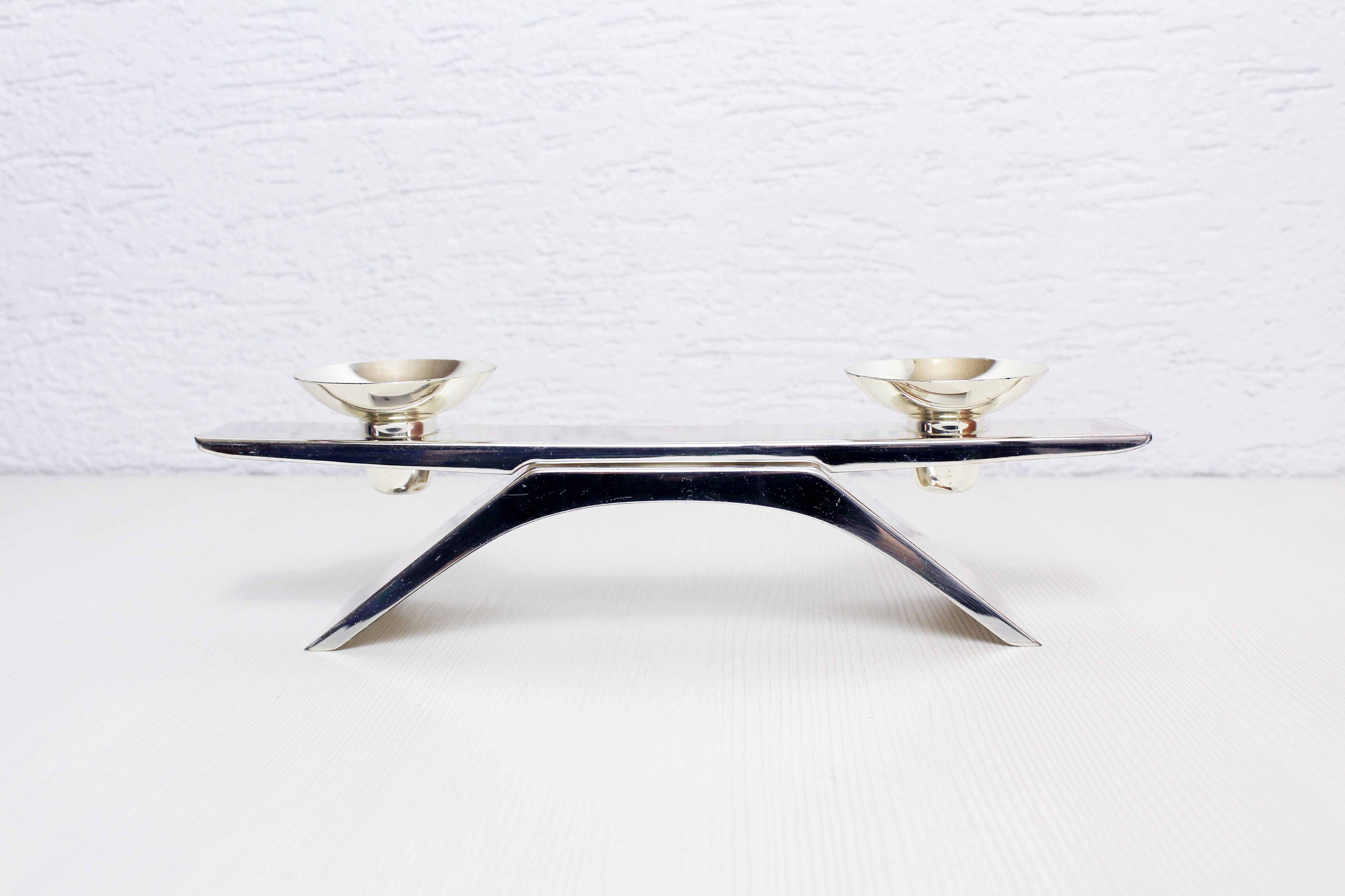 Bougeoir Double Wmf Métal Argenté