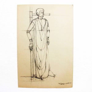Charcoal print from the 70s