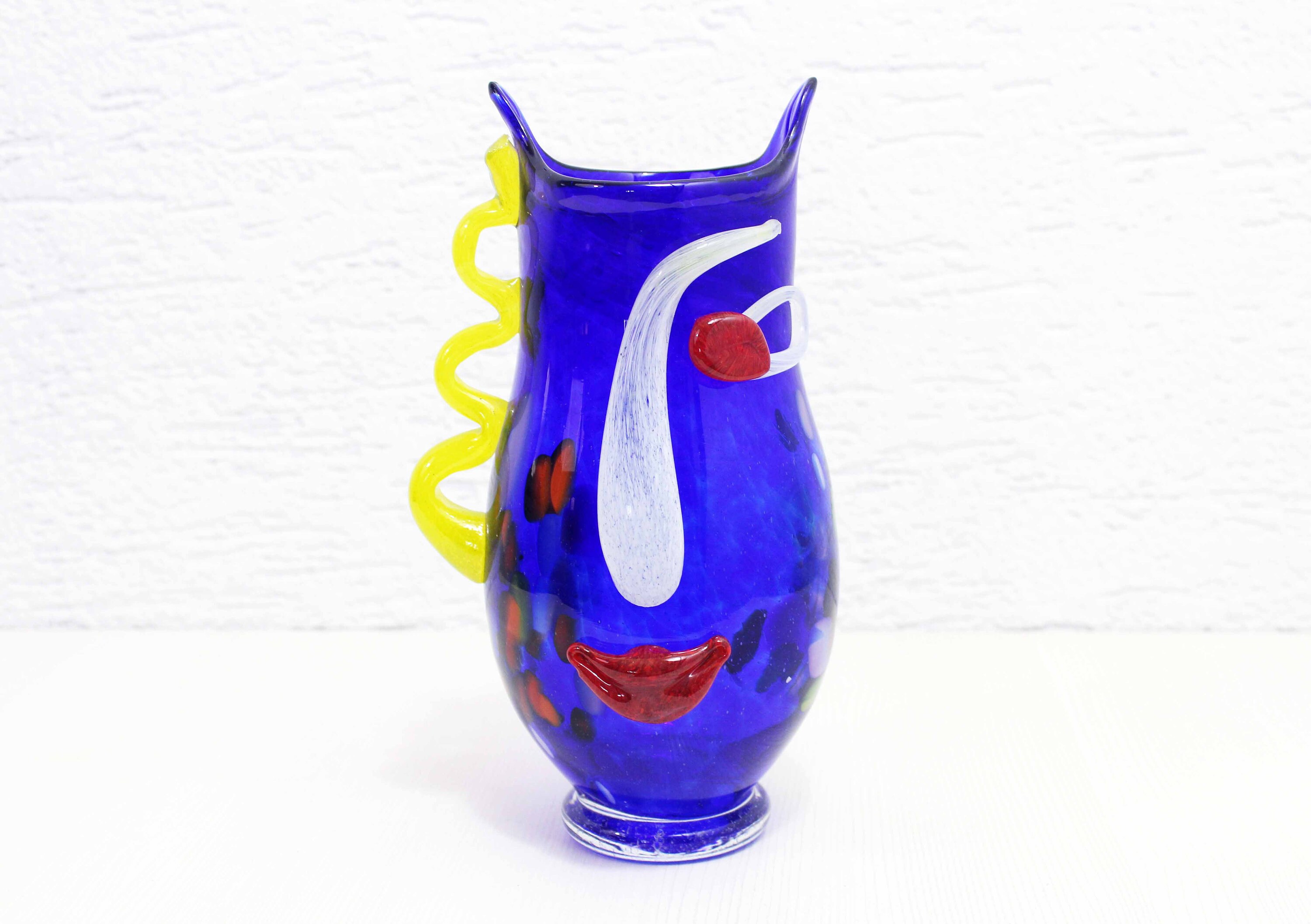 Vase Visage en Verre de Murano