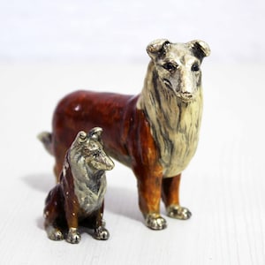 Collies in solid pewter 1970/80