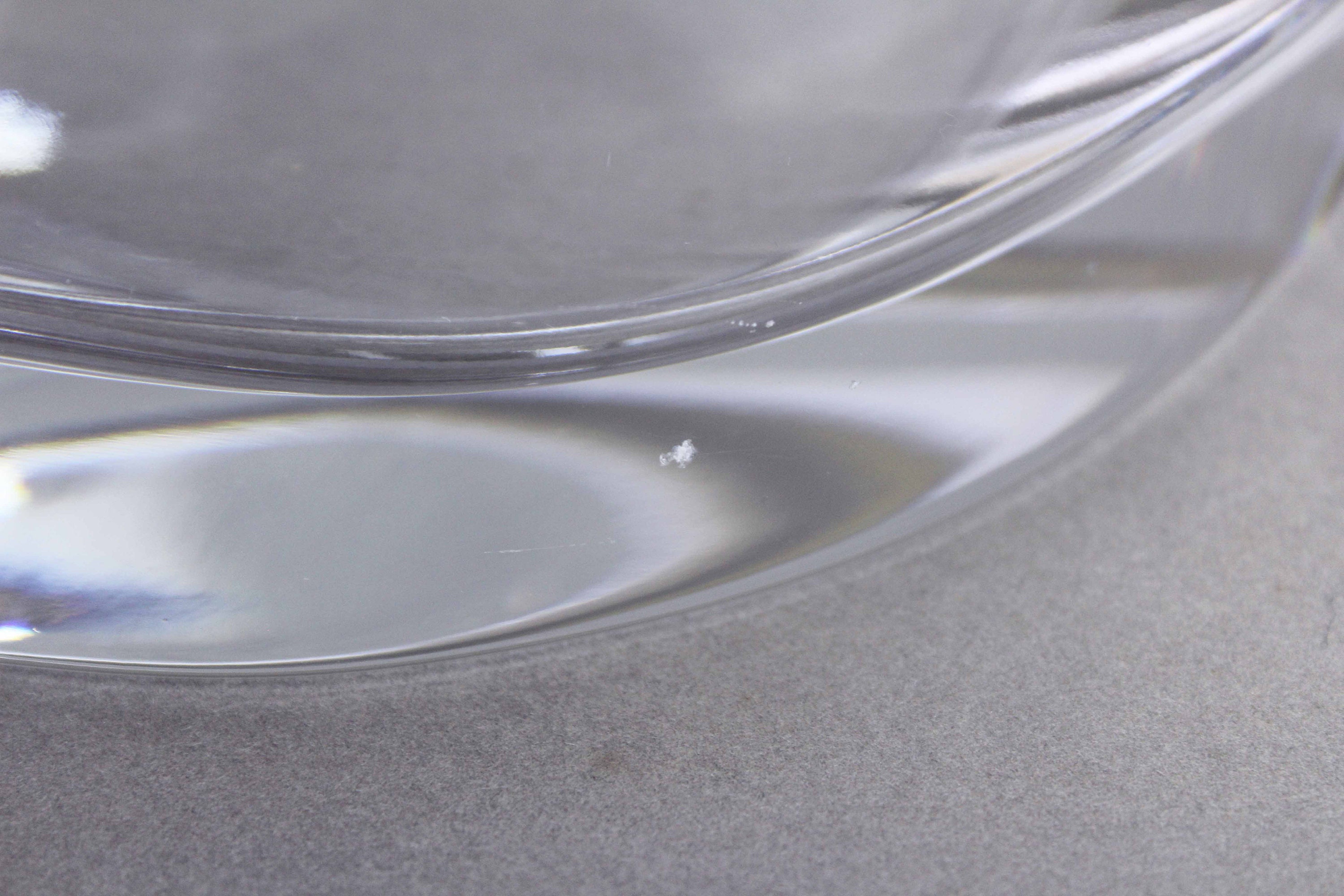 オレフォスクリスタルボウル 2個セット 1970年代 ガラス製花型ボウル