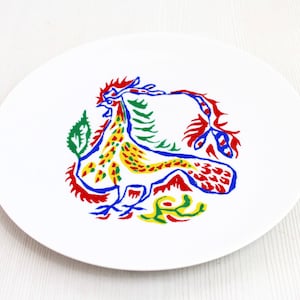 Plato de Jean Lurçat en porcelana de Limoges
