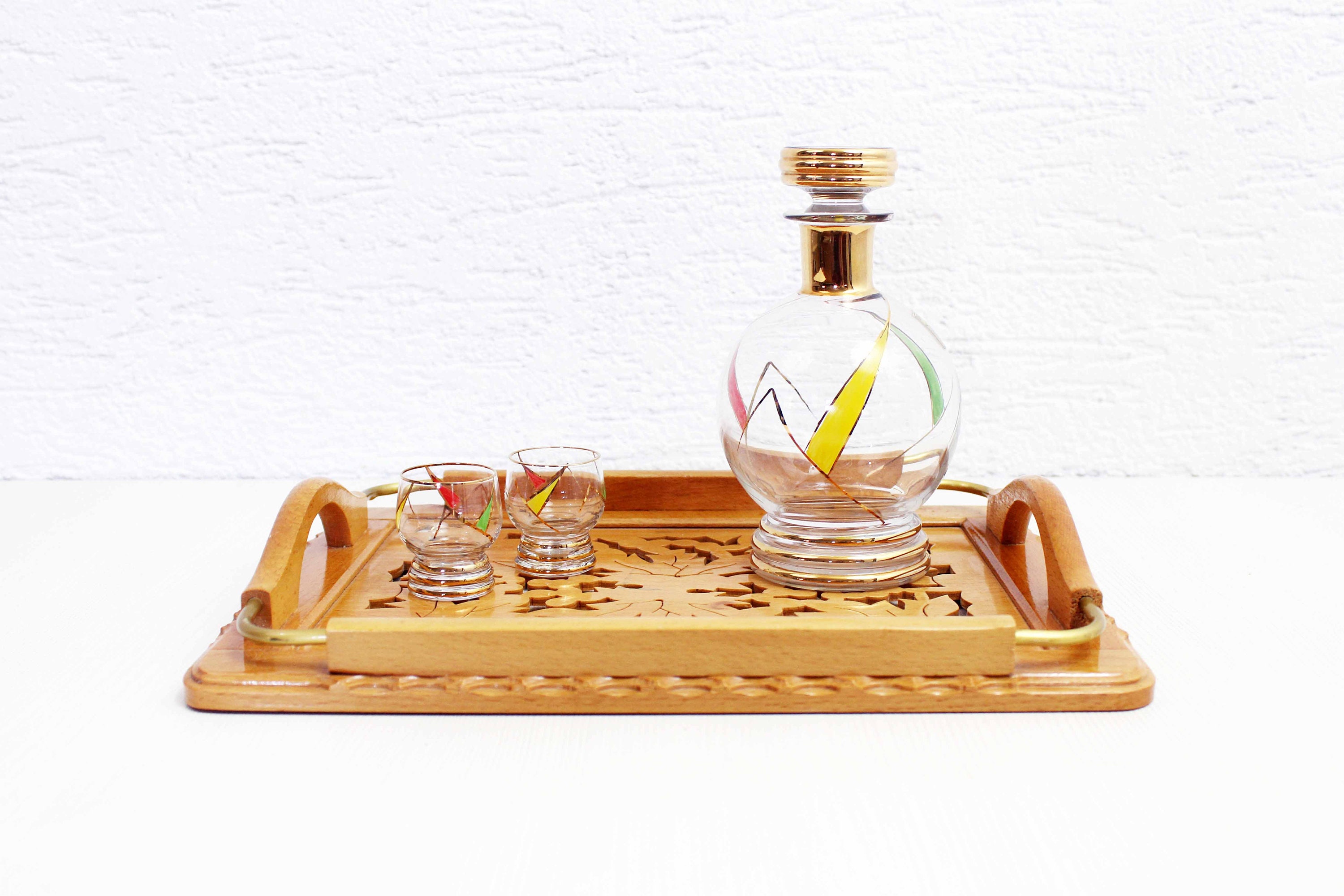 Plateau Vintage en Hêtre