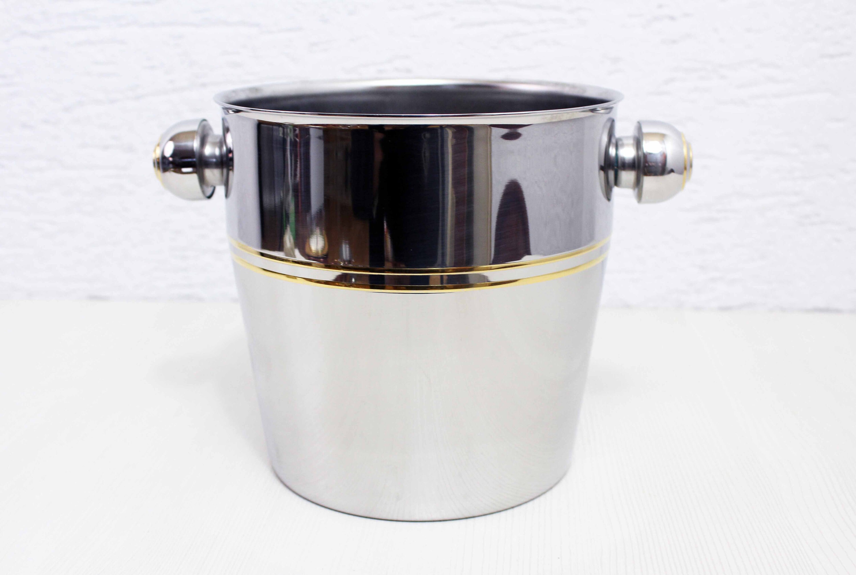 Ceps de Vigne champagne bucket silver metal