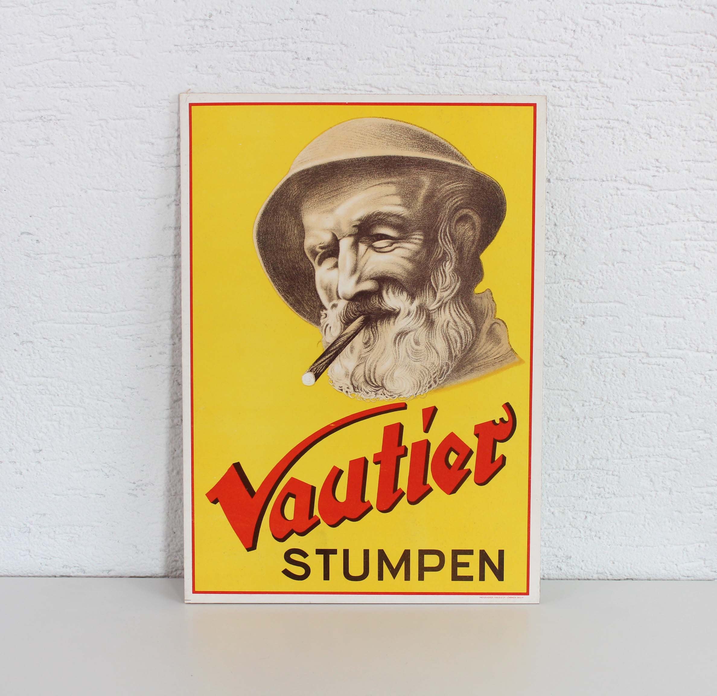 Ancienne Affiche Plublicitaire Vautier