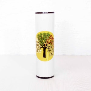 Vintage ceramic vase &quot;4 seasons&quot;