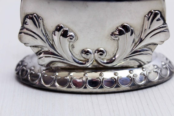 ヴィンテージシルバーメタルレターホルダー - Etsy 日本