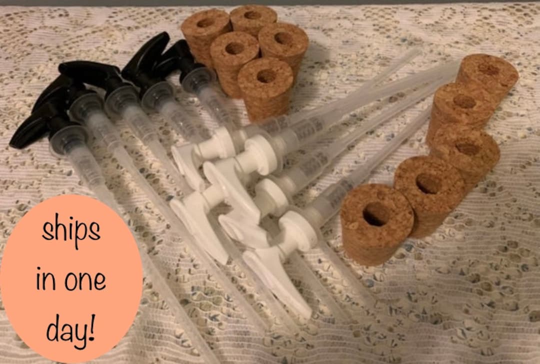 Soap Pump Dispenser With Cork Stopper, Soap, Lotion Dispenser Replacement Pump, Pottery Soap