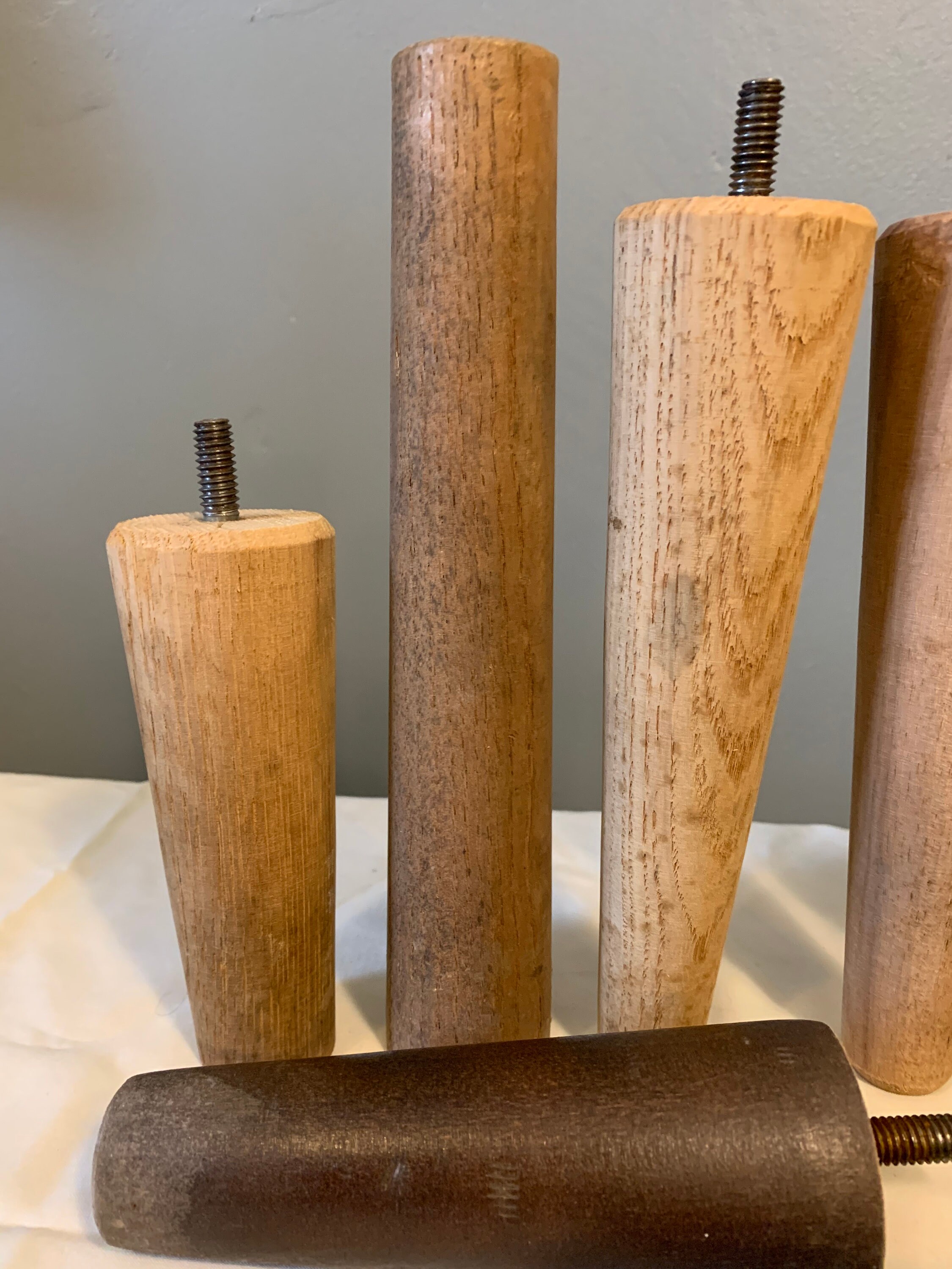 Vintage Wood Furniture Legs Tapered Furniture Legs Sofa Etsy