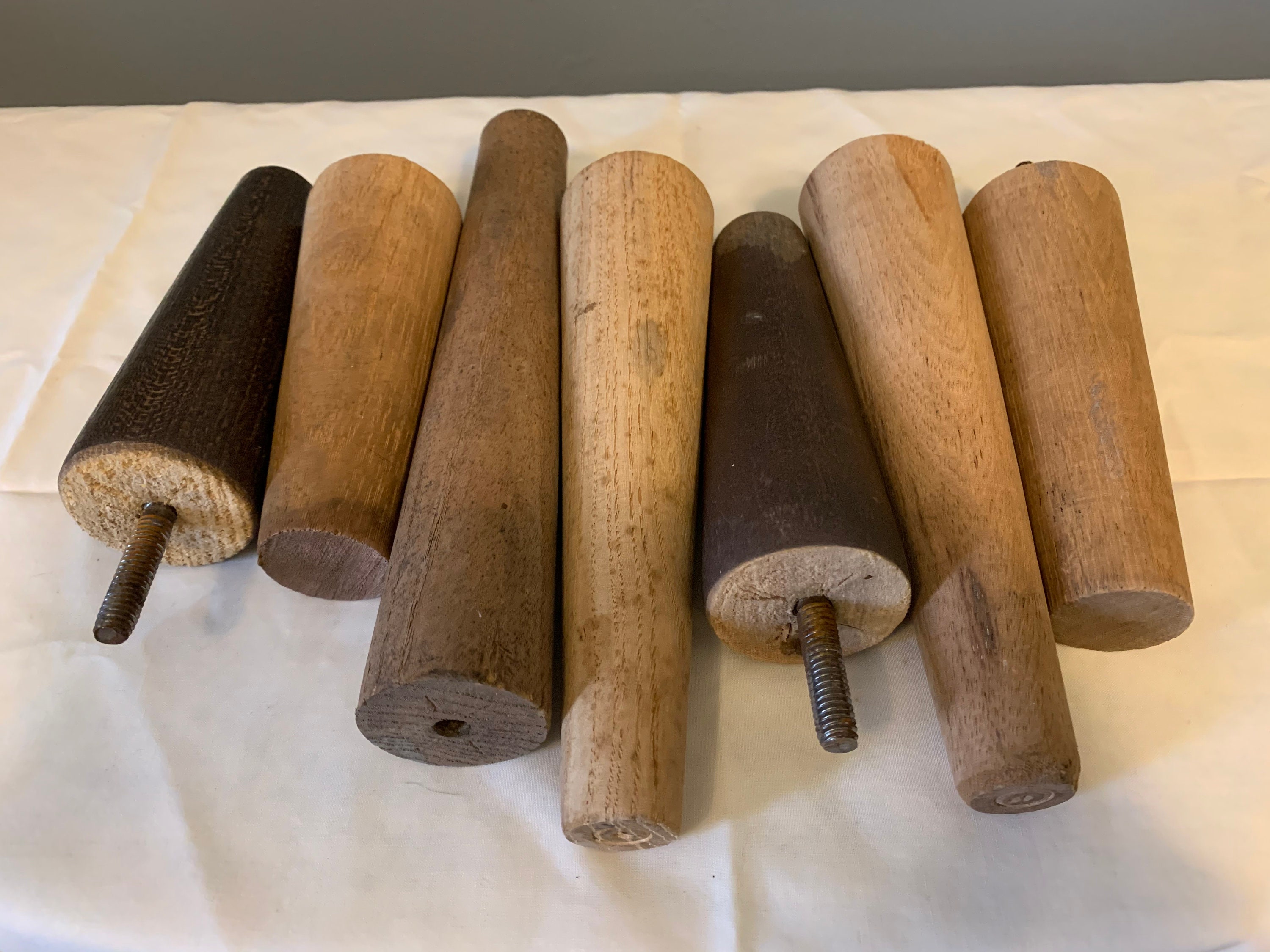 Vintage Wood Furniture Legs Tapered Furniture Legs Sofa Etsy