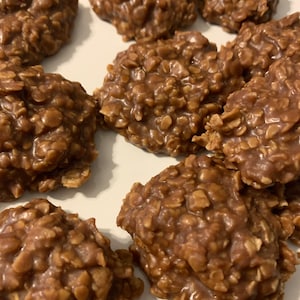 Chocolate,  Peanut Butter No Bake Cookies, Oatmeal, Peanut Butter Cookies, Made To Order, Cookies Gift, Christmas Gift, Baked Goods, Dozen